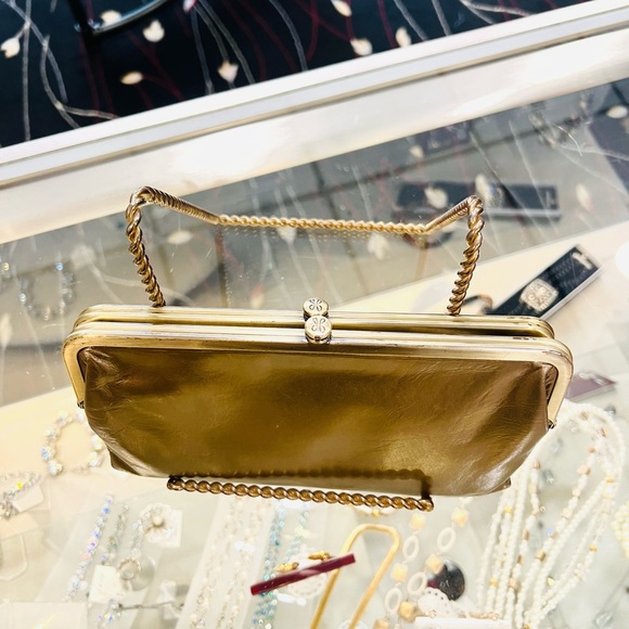 Hobo International Gold Leather Clutch Wallet - Picture 2 of 11